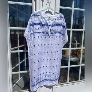 Lucky Brand Embroidered Tunic Dress